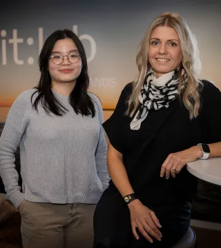 Le Viet och Anna-Lena Svenblad vid grit:lab.