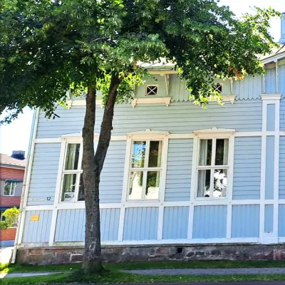 Rådhuset i Mariehamn med informationskontor och integrationsenhet.